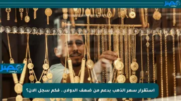 استقرار سعر الذهب بدعم من ضعف الدولار.. فكم سجل الآن؟
